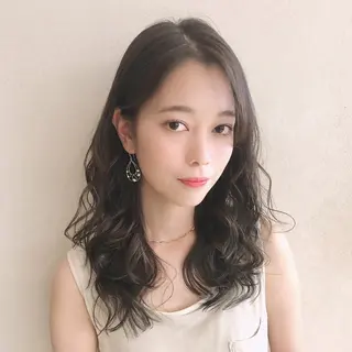 セミロング カラー パーマ Londideal 高橋ヒロシのヘアスタイル