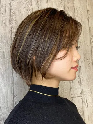 ショート カラー 縮毛矯正専門家 大桃史朗のヘアスタイル