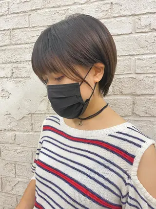 ショート カラー 小顔カット/艶 カラー特化♡MIHOのヘアスタイル
