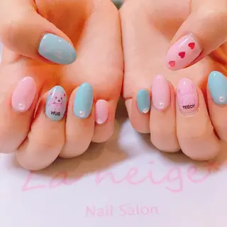 ネイル La neige* yuki 🥯🍑のネイルデザイン