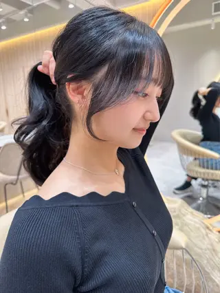 セミロング カラー レイヤー❣️縮毛矯正 川村利幸のヘアスタイル