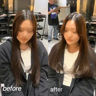 ロング レイヤーカット/ うる艶カラー/ユイのヘアスタイル