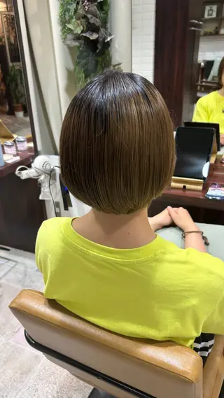 ショート ピンク/艶感カラー / AIRI🎀🎀のヘアスタイル