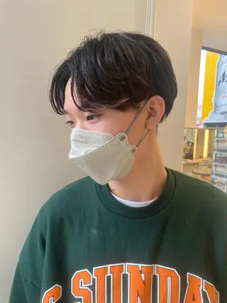 メンズ ベージュ/インナー カラー🤍Rieのヘアスタイル