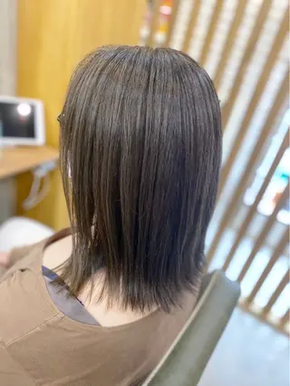 ミディアム レディースカット/大 船/サイトウアレンのヘアスタイル