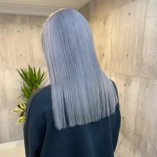 カラー 透明感/ 艶ハイトーン/梨桜のヘアスタイル