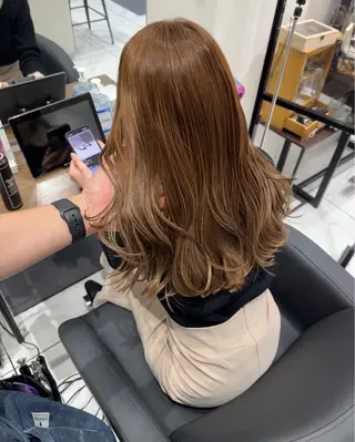 セミロング カラー 【t.a.g（タグ）】所属・ノンダメージ髪質改善 カラー💎/KURAのヘアスタイル