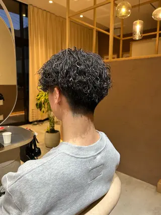パーマ メンズ 平田 悠馬のヘアスタイル