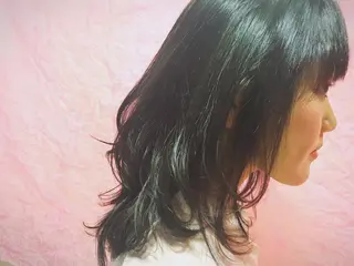 ミディアム セミロング カラー boutique misakiのヘアスタイル