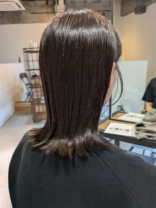 ミディアム SOL所属・透明カラー/ショート /髪質改善/亀山貴之のヘアスタイル