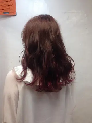 セミロング カラー ボブ/ミニボブ/ 立河今日子のヘアスタイル