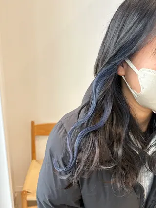 セミロング カラー 🎀ブリーチなし 透明感🎀yuhiのヘアスタイル