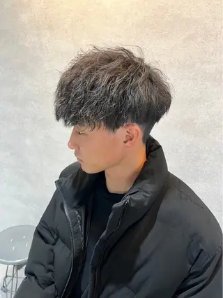 ミディアム カラー パーマ メンズ 🔥メンズ特化🔥 藍斗のヘアスタイル