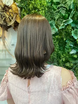 ミディアム カラー 透明感カラー/韓国 ヘア🩶yuri🩵のヘアスタイル