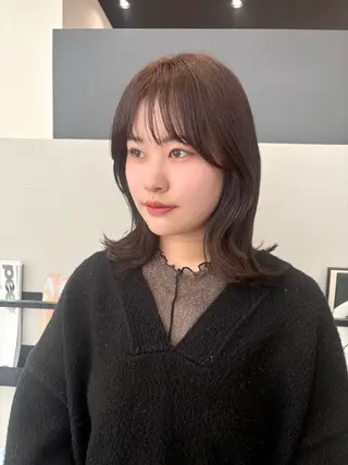 ミディアム カラー ヘアアレンジ 透明感カラー/ レイヤーkotonoのヘアスタイル