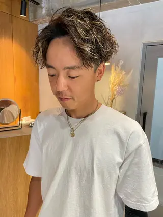 ミディアム カラー パーマ ヘアアレンジ メンズ キッズ ネイル マツエク・マツパ アイブロウ メンズ特化 しゅうへいのヘアスタイル