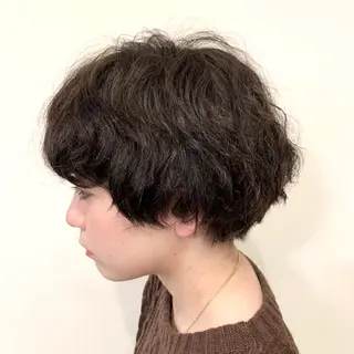 ショート パーマ 【azure横浜】 🧸misaki🌸のヘアスタイル