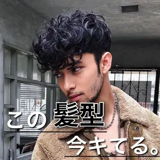 ショート カラー パーマ メンズ 【メンズサロン】 BLUCK 横浜のヘアスタイル