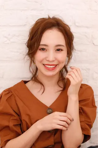 セミロング ヘアアレンジ 吉祥寺 似合 わせcut/kanaのヘアスタイル