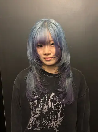 ロング カラー ハイトーン sala 透明感🎀💭のヘアスタイル