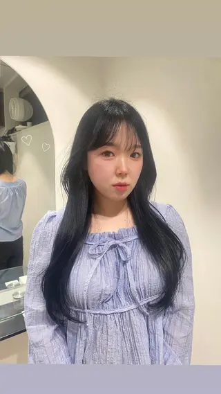 カラー AO所属・RISAKO 艶髪モテヘア🎀府中のヘアスタイル