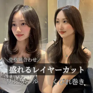 セミロング カラー 透明感×韓国ヘア 🇰🇷きららのヘアスタイル