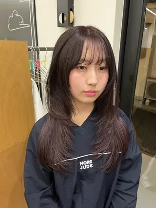 ロング カラー miyu /レイヤー/ブリーチのヘアスタイル