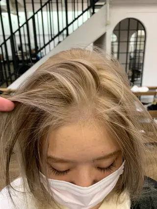 セミロング カラー ハッシュカット カシマハヤトのヘアスタイル