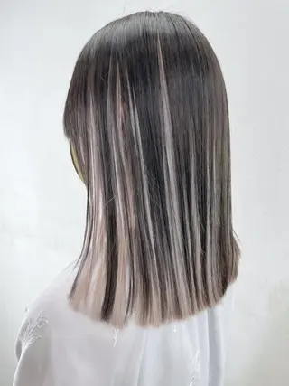 ミディアム カラー ヘアアレンジ パーマ ITbyALBUM 中野店のヘアスタイル