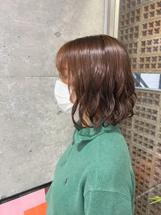 ショート パーマ ボブパーマコテ巻き風 パーマNo1深江秀平のヘアスタイル