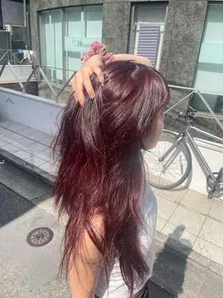 ロング レディースカラー✨ urara渋谷のヘアスタイル