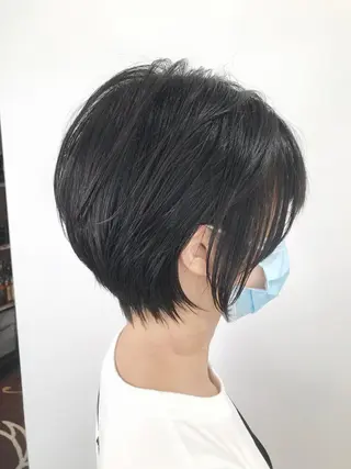 ショート インナーカラー/ ストレート/奥野洸也のヘアスタイル