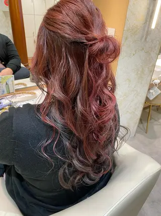 ロング ヘアアレンジ 店長/mao/ 前髪/顔周りカットのヘアスタイル