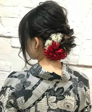 セミロング まつパ・ヘアセット ♡Chinami♡のマツエク・マツパデザイン