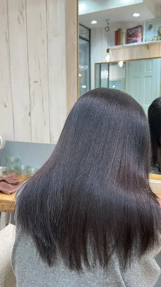 ロング ボブ/レイヤーボブ/ 髪質改善/梶川 夏季のヘアスタイル