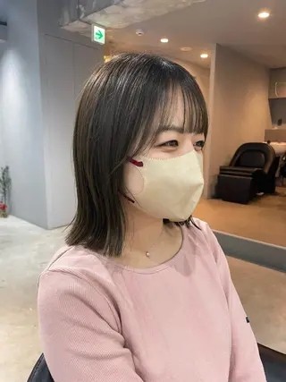 カラー 【arc】Ruri コテ巻き風パーマのヘアスタイル