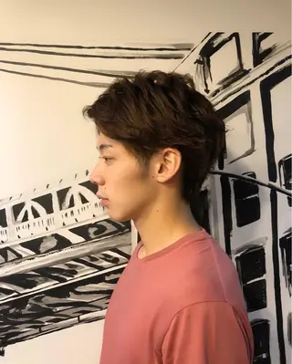 メンズ ✨色持ちの良い艶 カラー✨蟹江真世のヘアスタイル