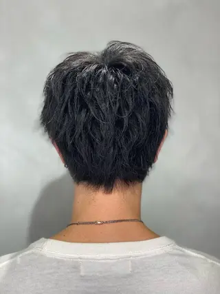 ショート メンズ 髪質改善/縮毛矯正 レイヤー/松川匠のヘアスタイル