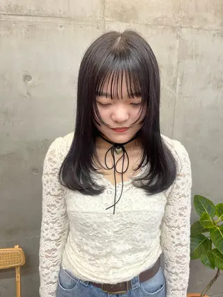 ロング カラー SALT WATER所属・🫐 𝐌𝐚𝐨 🫐似合わせcutのヘアスタイル