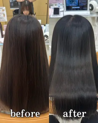 ロング カラー 髪質改善× ハイライト溝江のヘアスタイル