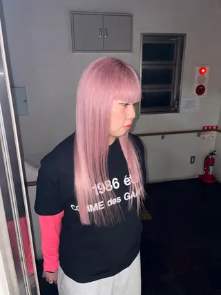 セミロング ブリーチカラー✨ じょあ☆のヘアスタイル