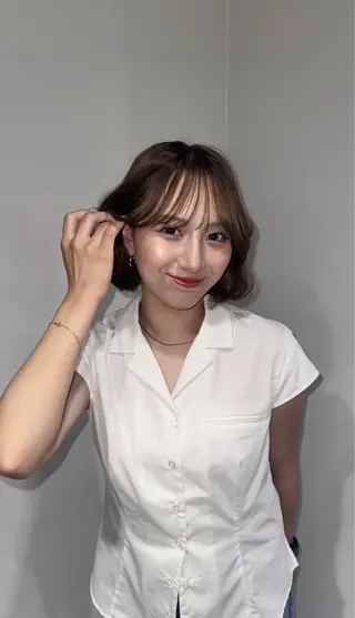 ショート 透明感カラー 🤍のヘアスタイル