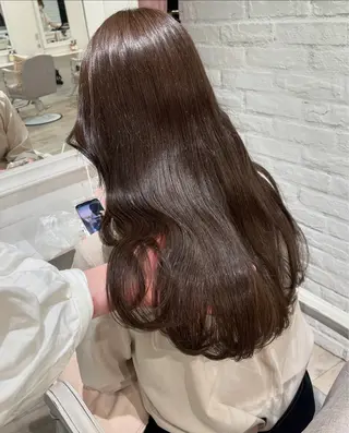 ロング カラー 盛れる顔まわり✨🎀 モテカラー別所好葉のヘアスタイル