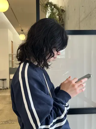 ミディアム パーマ GO TODAY SHAiRE SALON Polaris店所属・くせっ毛カット タツヤのヘアスタイル