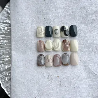 ネイル Ray. ちゅるん系ニュアンスのネイルデザイン