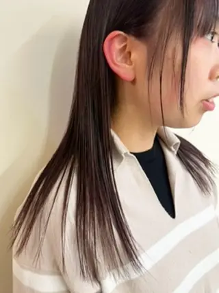 セミロング 加藤 瑠彩のヘアスタイル