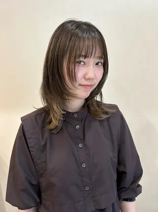 セミロング ボブ/透明感カラー 🧸YUI❤️のヘアスタイル