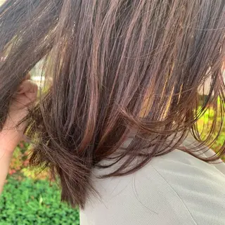 ミディアム 🌷L'oeuf 【ﾙﾌ】ホシカワ🌷のヘアスタイル