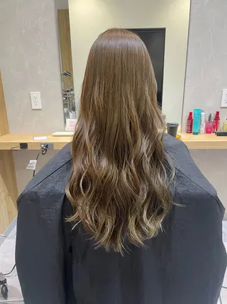 ロング カラー 中国人美容師／透明感 縮毛矯正/ジャックのヘアスタイル