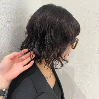 パーマ Nagi /艶カラー /ヘアメ/メンズのヘアスタイル